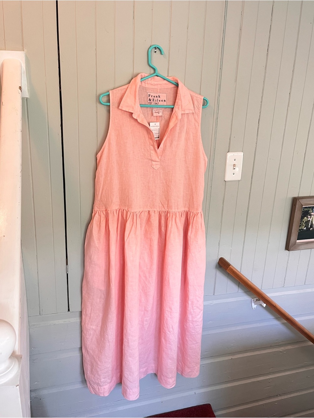 *New* Frank and Eileen Linen Daphne Peach Pink - L